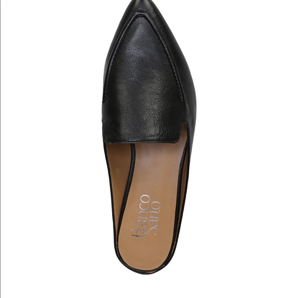 Black leather mule-Franco Sarto